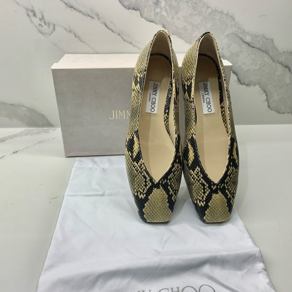 BNIB Jimmy Choo snake embossed flats - Picture 3 of 6